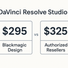 DaVinci Resolve Studio $295 vs $325