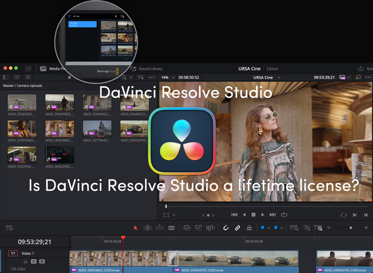 Is DaVinci Resolve Studio a lifetime license?