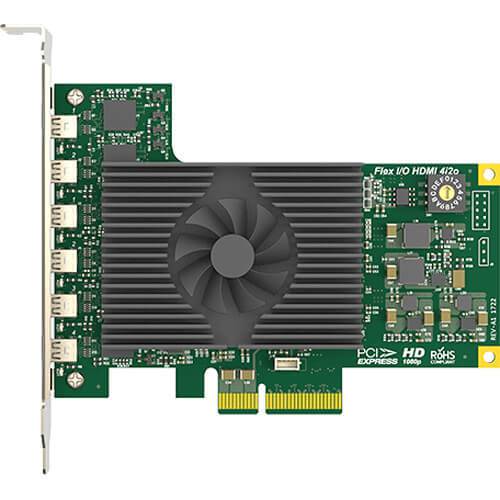 Magewell Flex I/O HDMI 4i2o capture and playback card showing ports and connectors for video input and output. – image 2