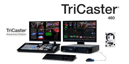 Vizrt TriCaster 460 video switcher with advanced IP bundle and HDD storage, used for live broadcast production. – image 1