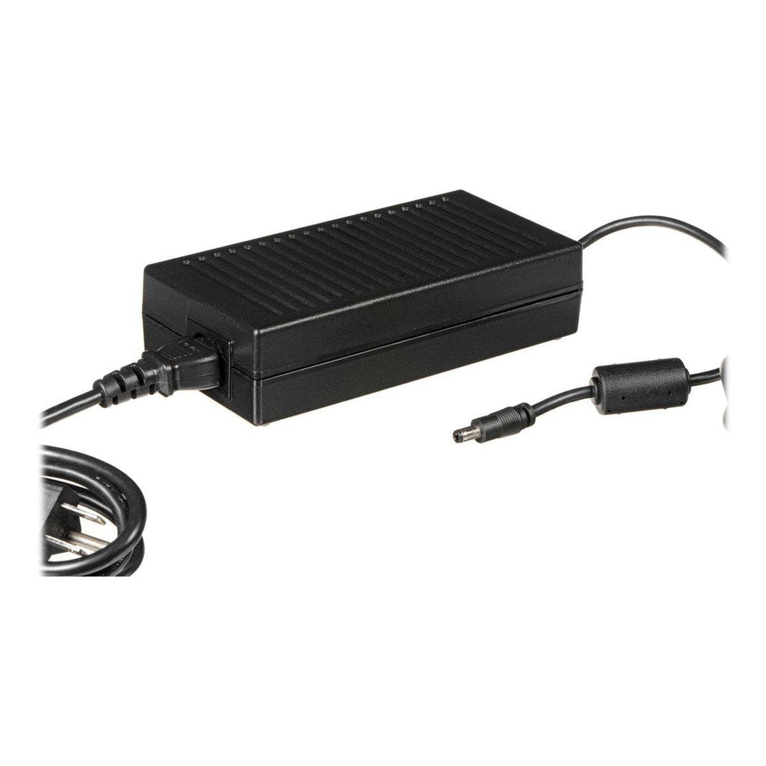 Vizrt TriCaster Mini power brick, compact power supply unit for video production equipment, with cable connections visible. – image 1
