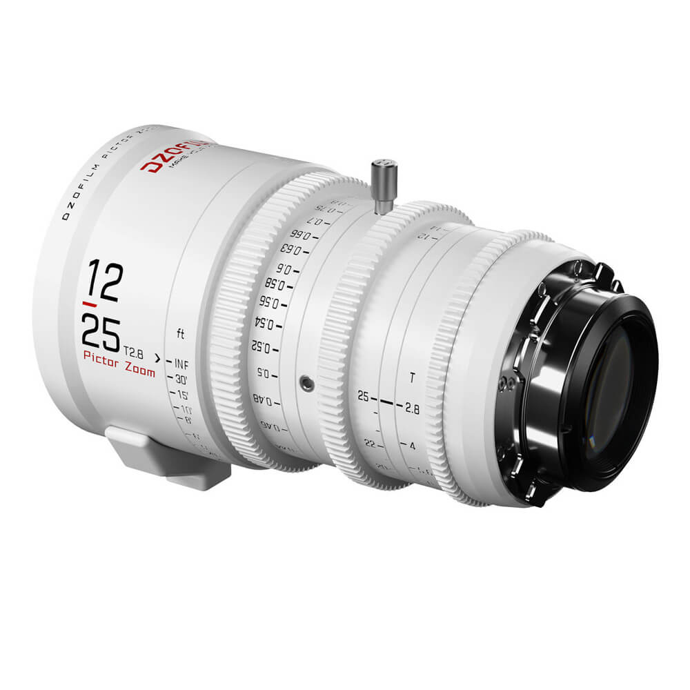 DZOFilm Super 35 Pictor 12-25mm T2.8 Cine Zoom Lens for PL/EF Mount (White) - Coremicro – image 2