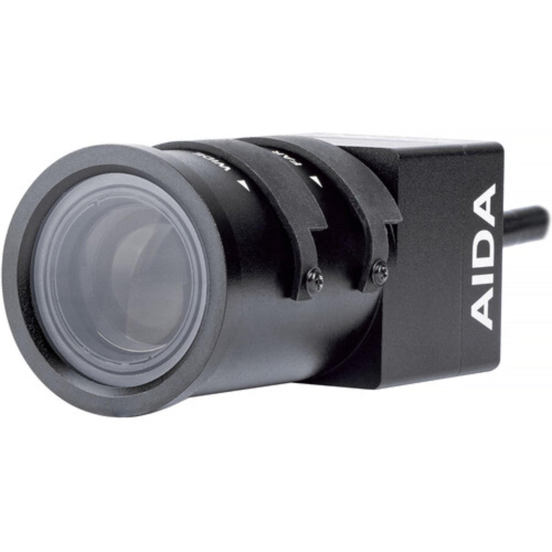 AIDA Imaging HD3G-IPC-TF Full HD 3G-SDI POV camera with IP control, showing front view with lens and compact design. – image 1