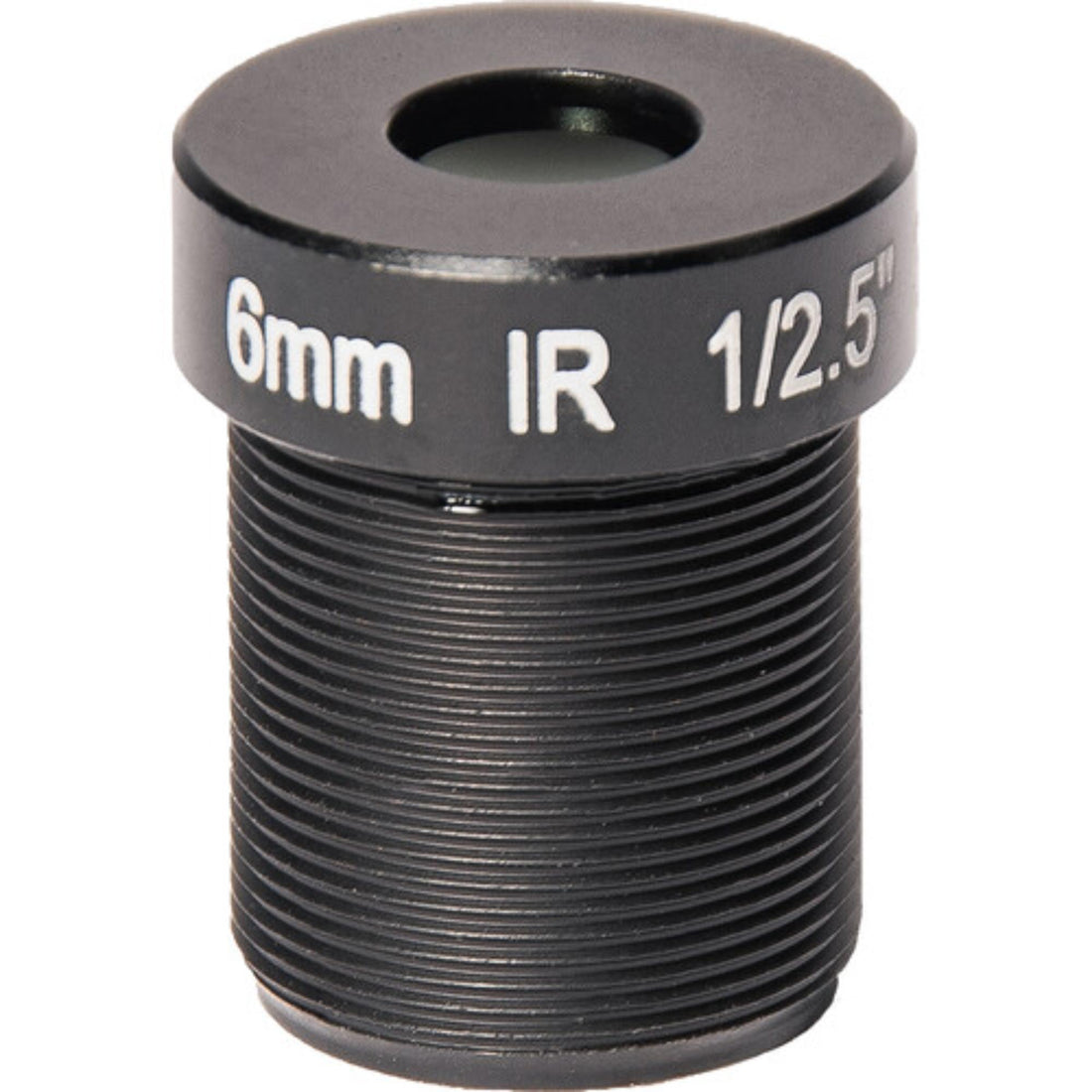 AIDA Imaging 6mm f/2.4 3MP M12 lens for AIDA HD-NDI-MINI camera, front view showing lens details and mounting interface. – image 1