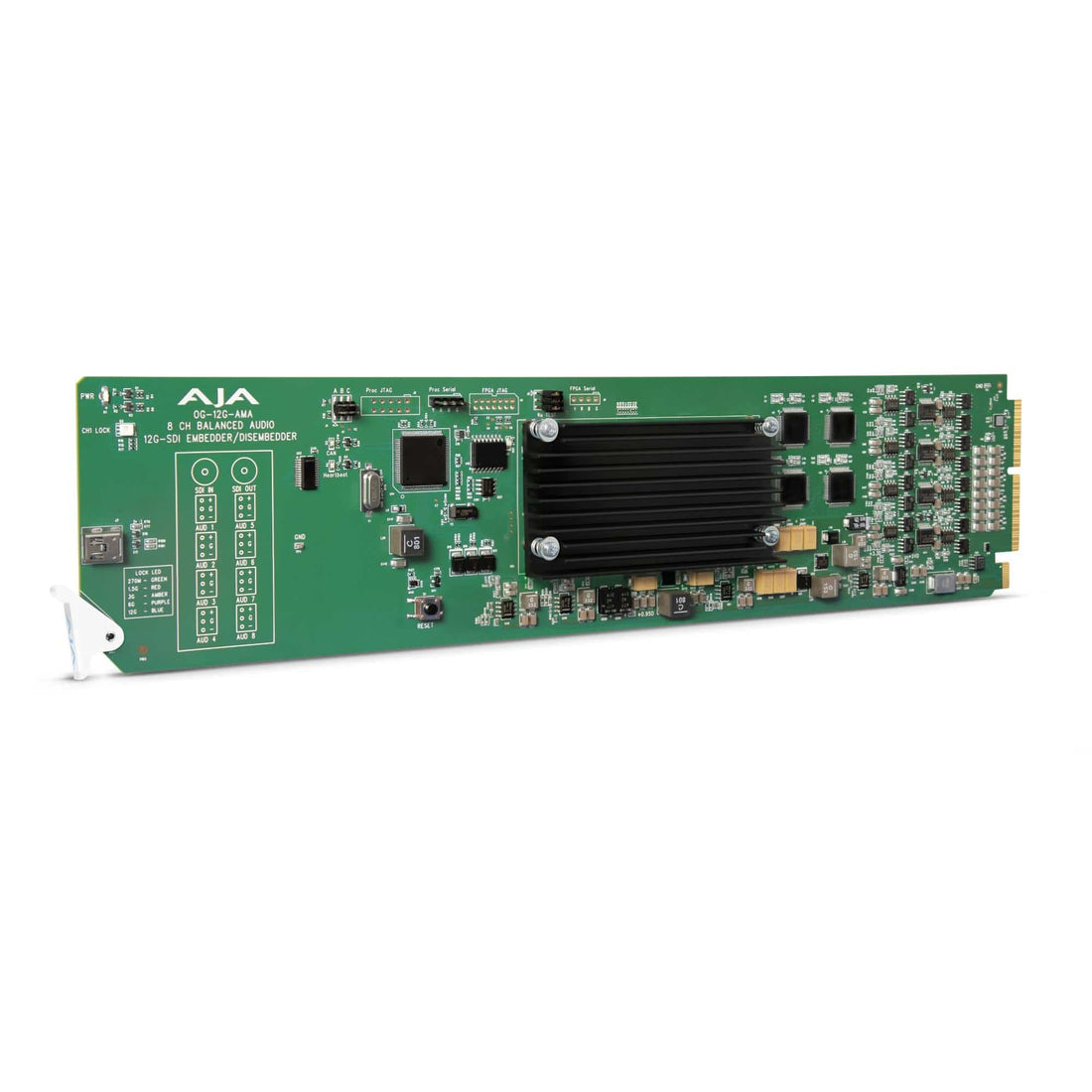 AJA OG-12G-AMA openGear Card Front View – image 3