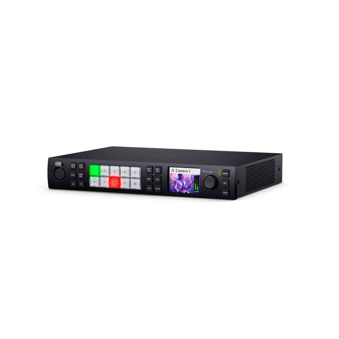 Blackmagic Design ATEM 1 M/E Constellation 4K video switcher with multiple control panels and connectivity ports. – image 2