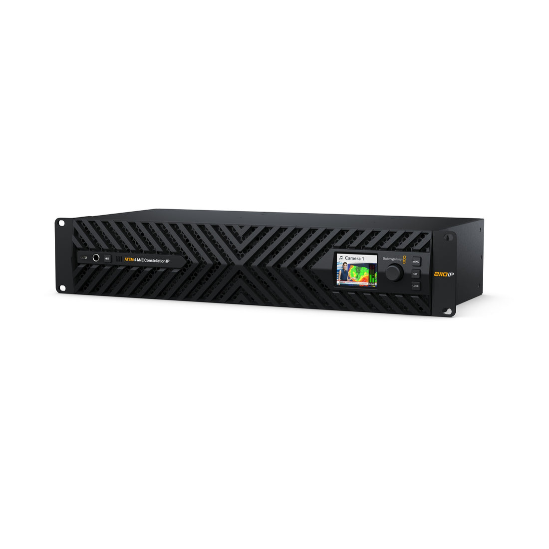 Blackmagic Design ATEM 4 M/E Constellation IP video switcher with multiple control panels and live production features. – image 1
