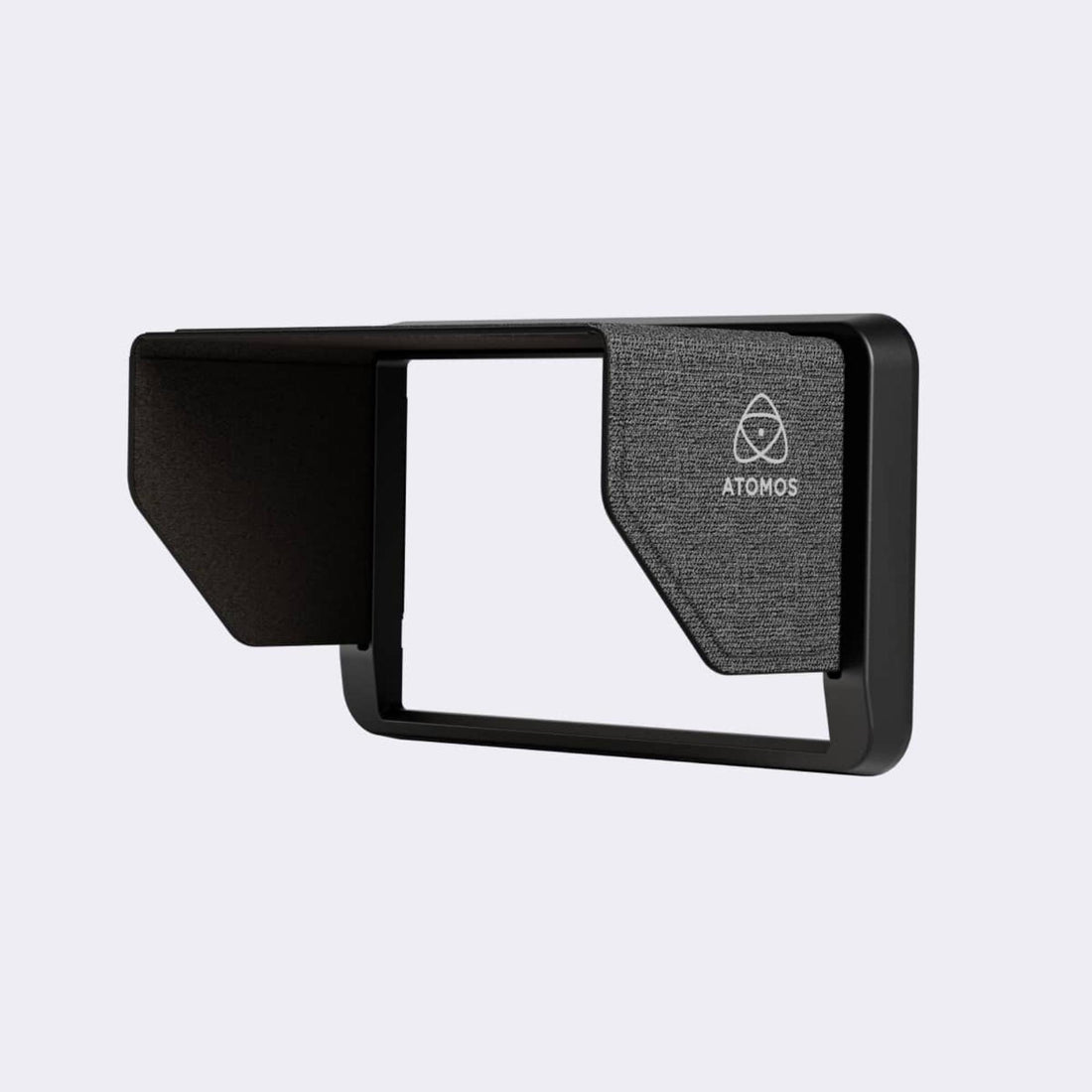 Atomos Sunhood for Shinobi II video monitor, black protective shade to reduce glare and improve visibility during filming. – image 1