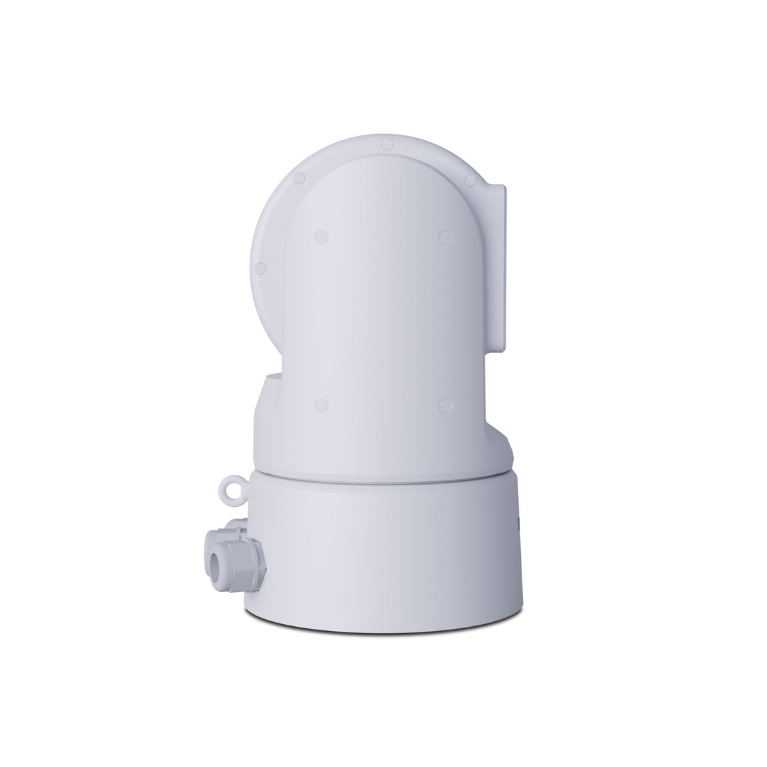 BirdDog O4 White PTZ Camera fitting with a circular base and cylindrical top on a white background – image 4