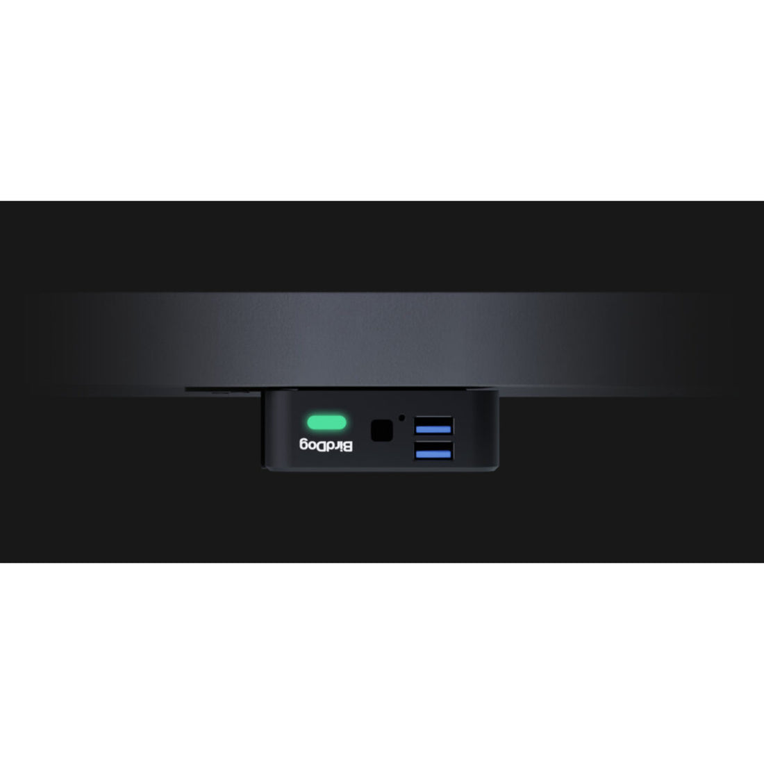 BirdDog PLAY Pro 4K NDI Player signal converter mounted behind a display for clean installation in professional AV setup. – image 8