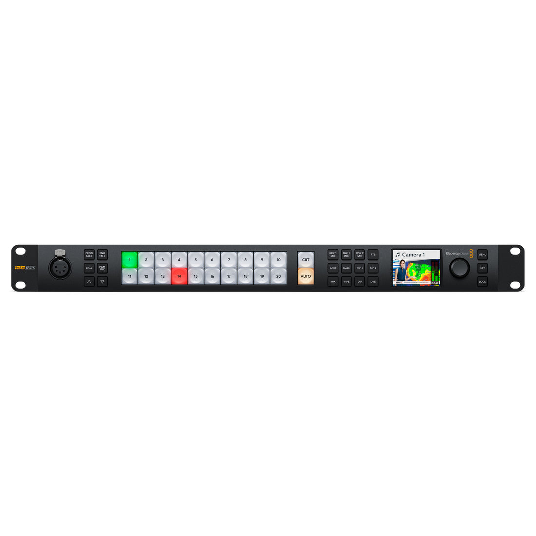 Blackmagic Design Blackmagic ATEM Monitoring Rack Panel 20 control panel with multiple input and adjustment controls visible. – image 3