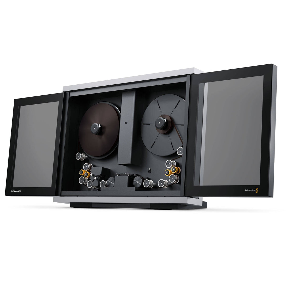Blackmagic Design Cintel Scanner G3 HDR+ 8/16 film scanner with right-angle view showing the device and control panel. – image 1