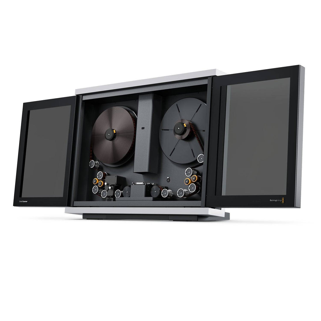 Blackmagic Design Cintel Scanner G3 HDR+ film scanner viewed from a right angle showing its sleek design and control panel. – image 4