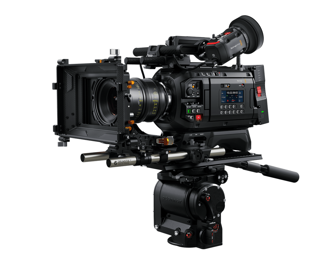 Blackmagic Design URSA Cine 17K 65 cinema camera with large lens and professional controls, designed for high-resolution filmmaking. – image 5