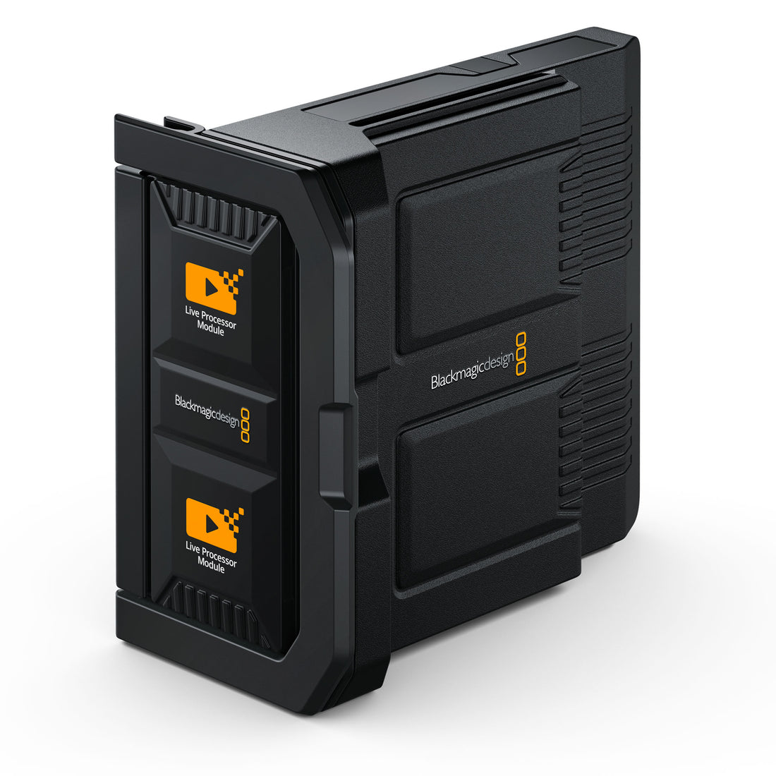 Blackmagic Design URSA Live Encoder streaming hardware with multiple input ports and control panel for live video broadcasting. – image 1