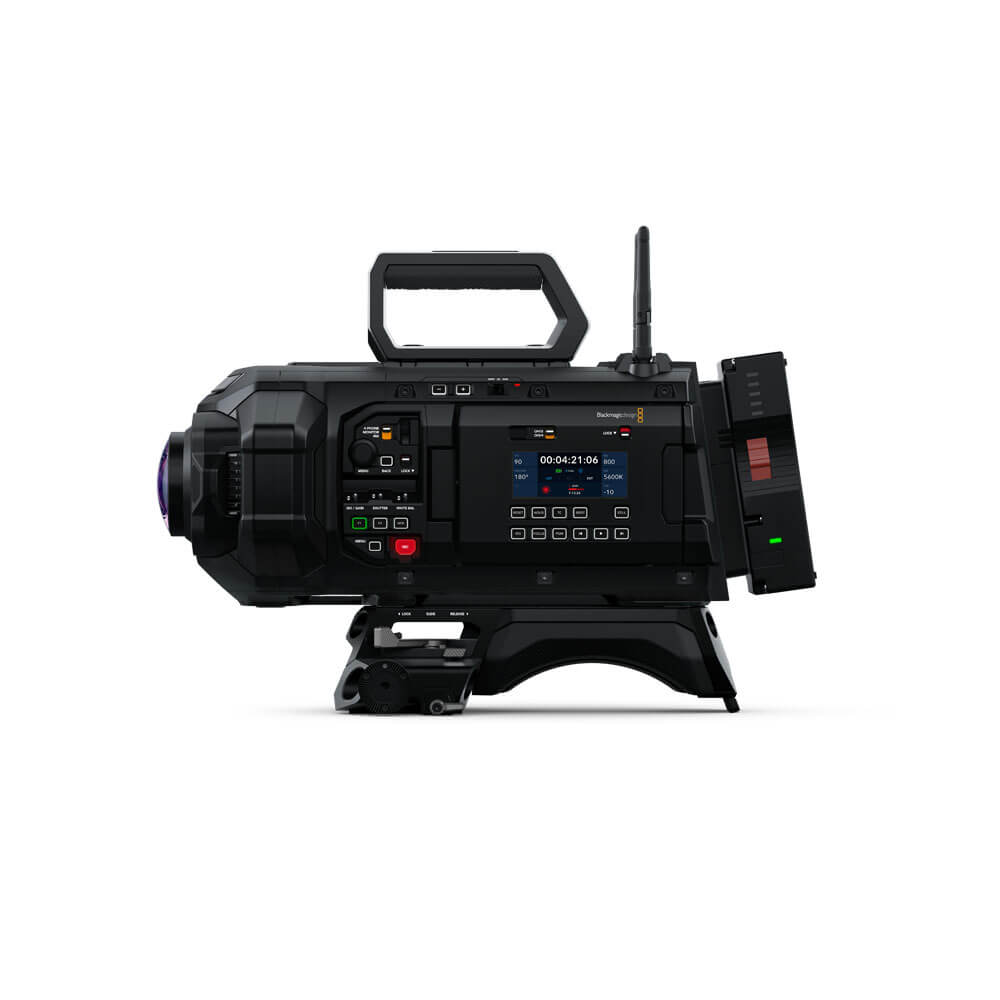 Blackmagic Design URSA Cine Immersive Cinema Camera showing the right side with lens and controls. – image 6