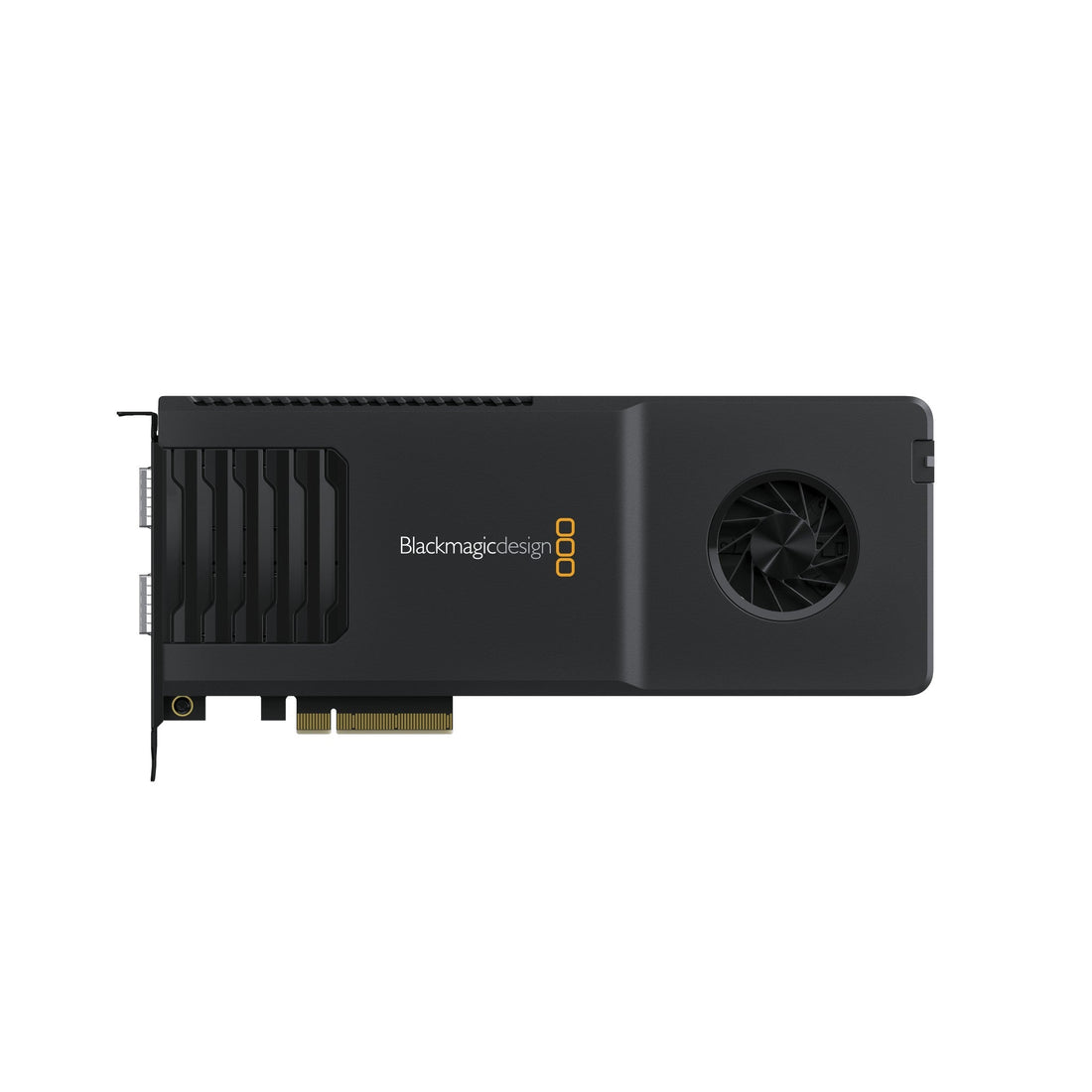 Blackmagic Design DeckLink IP 100G video capture device showing its top view with ports and branding. – image 2