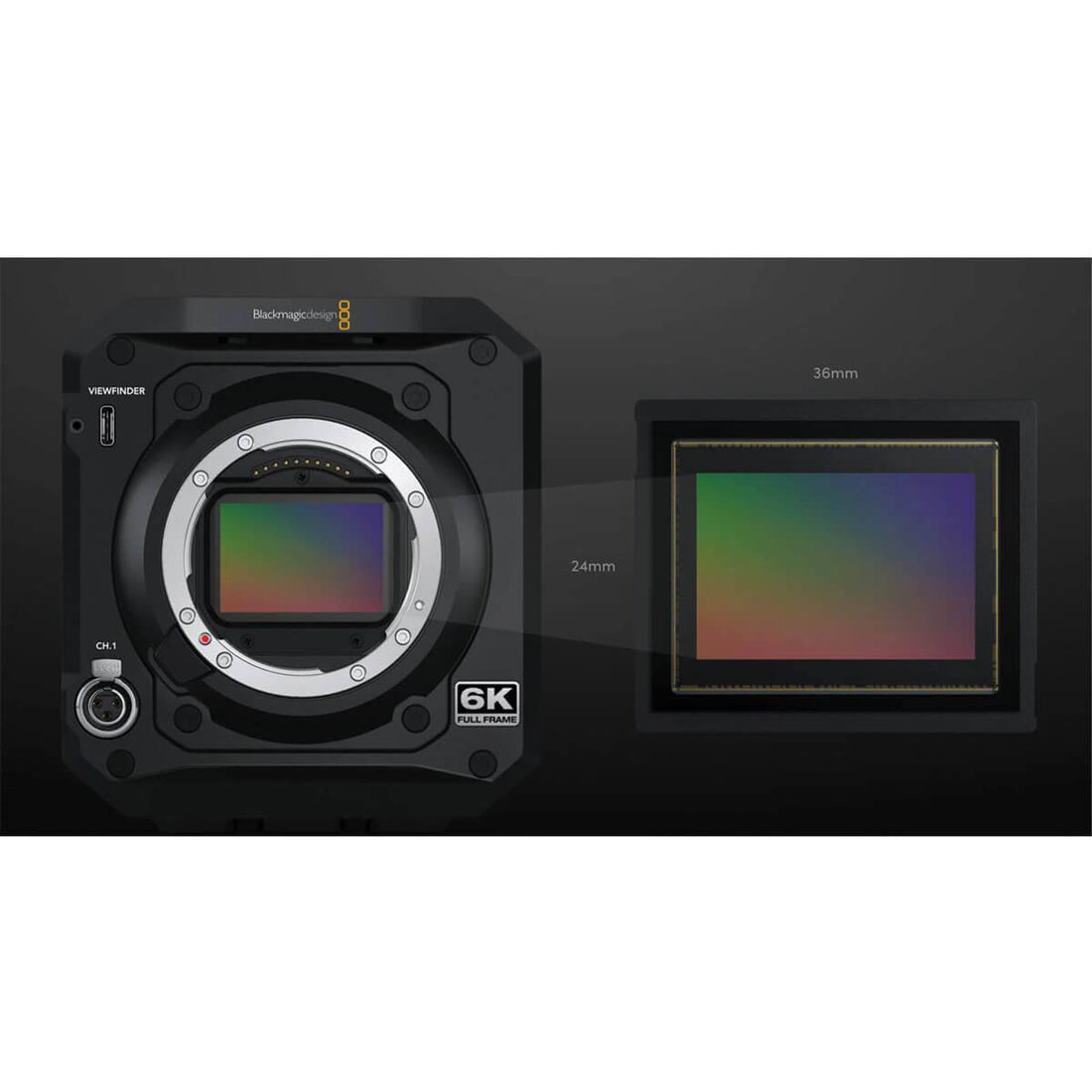 Blackmagic Design PYXIS 6K Cinema Box Camera with Canon EF mount, featuring a large sensor and professional cinema camera design – image 9