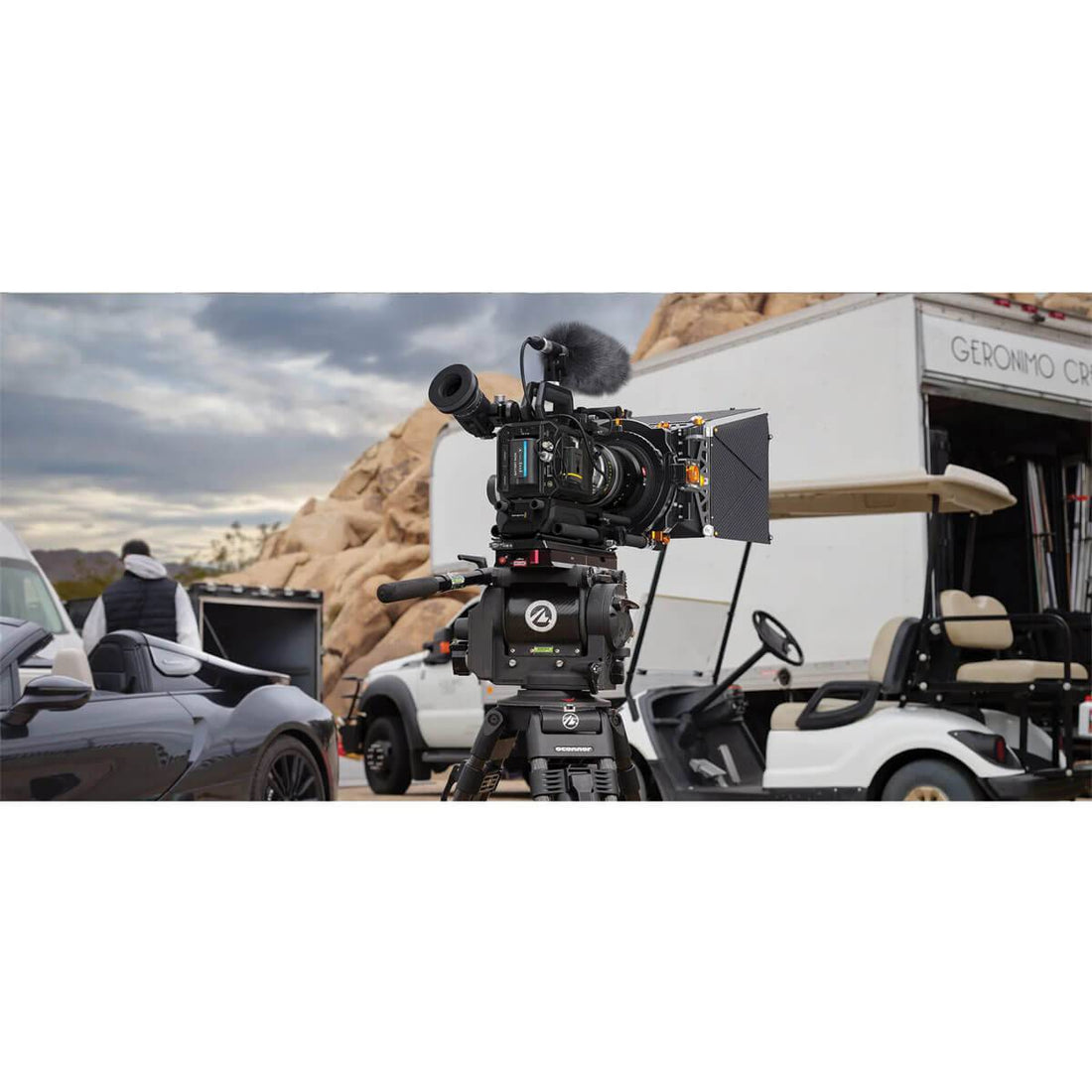 Blackmagic Design PYXIS 6K Cinema Box Camera with Canon EF mount on tripod, showcasing professional cinema camera setup – image 14