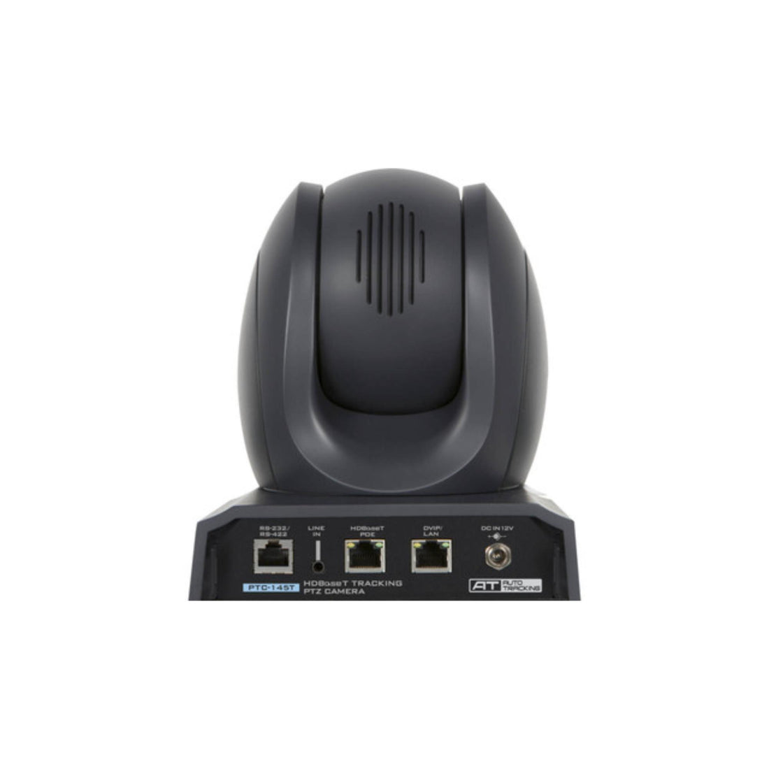 Rear view of Datavideo PTC-145T 20x HDBaseT PTZ camera showing connection ports and black exterior. – image 2