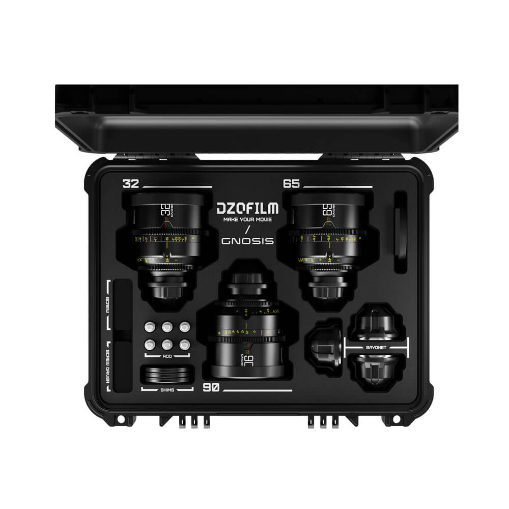 DZOFILM Gnosis 32, 65, 90mm T2.8 Macro Prime 3-Lens Set (LPL, PL & EF Mount) - Coremicro – image 2