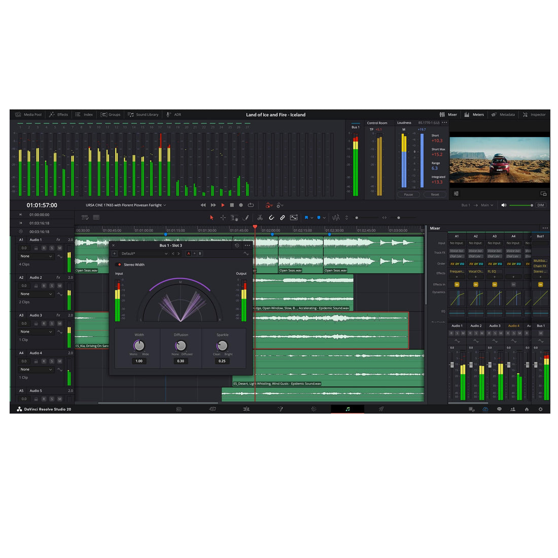 Blackmagic Design DaVinci Resolve Studio video editing software with USB dongle, featuring the software interface on a computer screen. – image 4