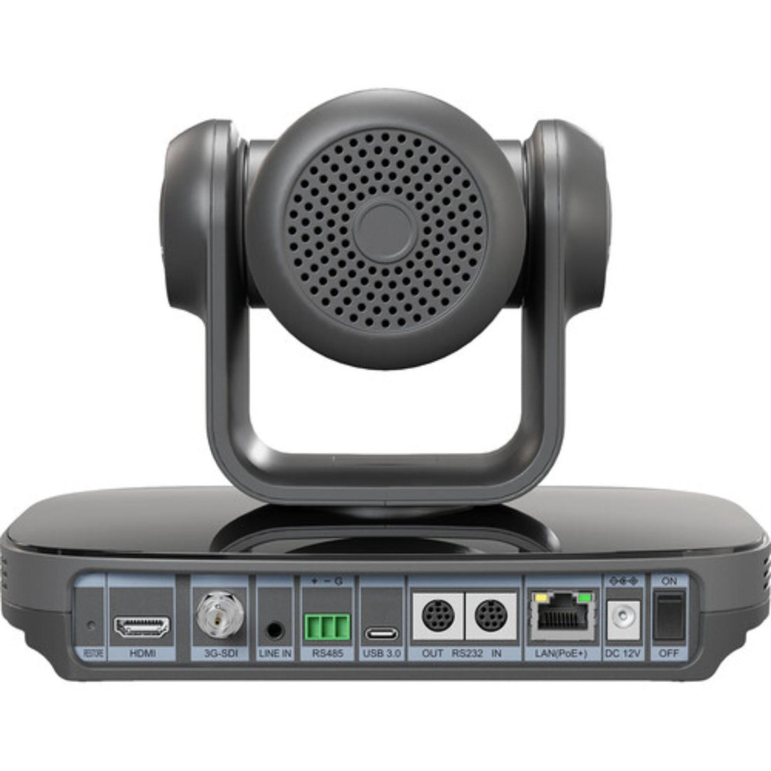 Epiphan EC20 PTZ Camera showing adjustable lens, control buttons, and mounting base for professional video streaming and conferencing. – image 2