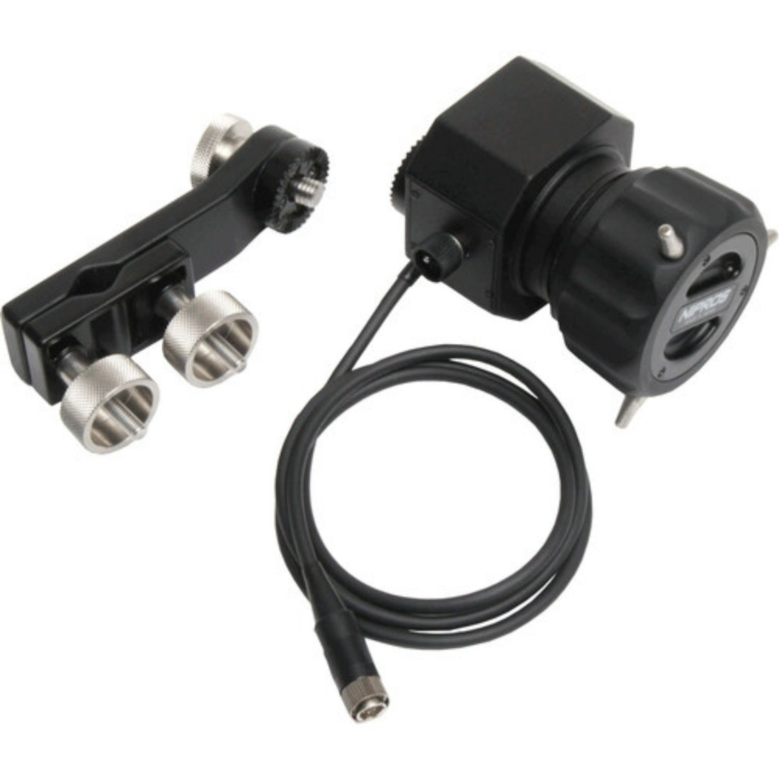 IDX System Technology FR-F10 manual focus remote controller for Fujinon 12-pin cameras, shown in the image. – image 1