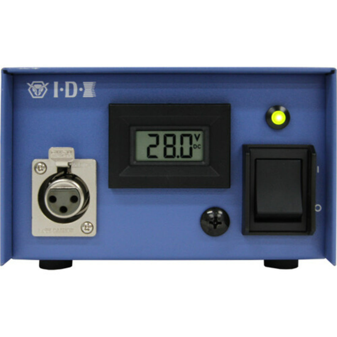 IDX System Technology IA-300HV 28V 300W AC power supply with front view, featuring input and output ports for electronic devices. – image 1