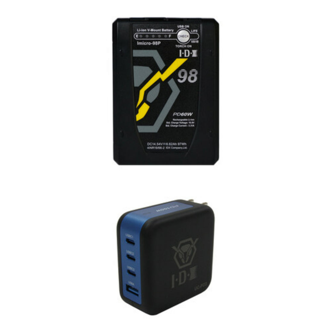 IDX System Technology TRAVEL 1 MICRO battery, compact and portable power source with a sleek design. – image 1