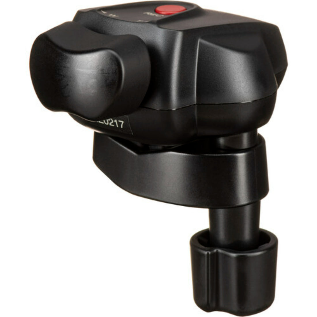 IDX System Technology AS-300 remote control with compact design, featuring zoom control buttons, shown from the left view. – image 3