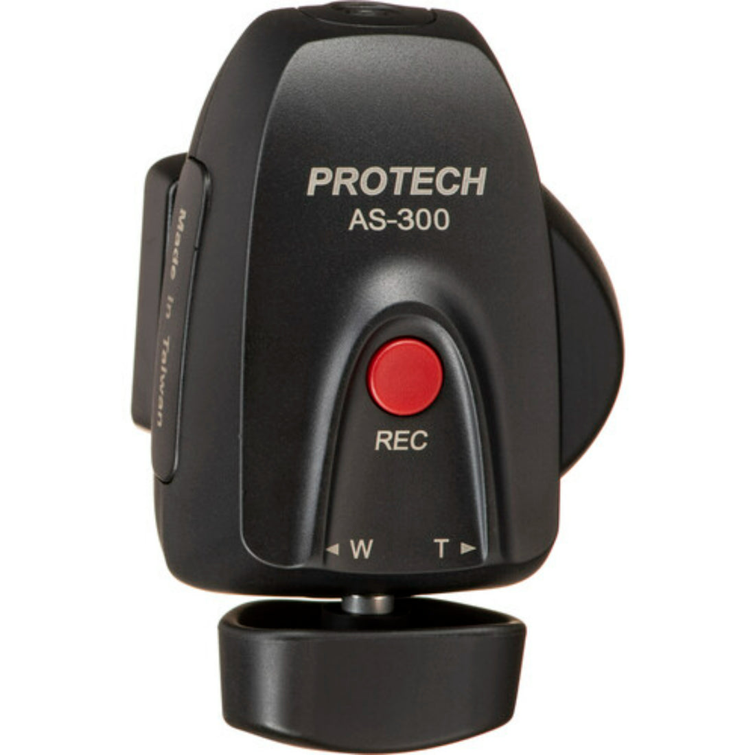 IDX System Technology AS-300 compact zoom remote control viewed from the top, featuring buttons and ergonomic design. – image 4