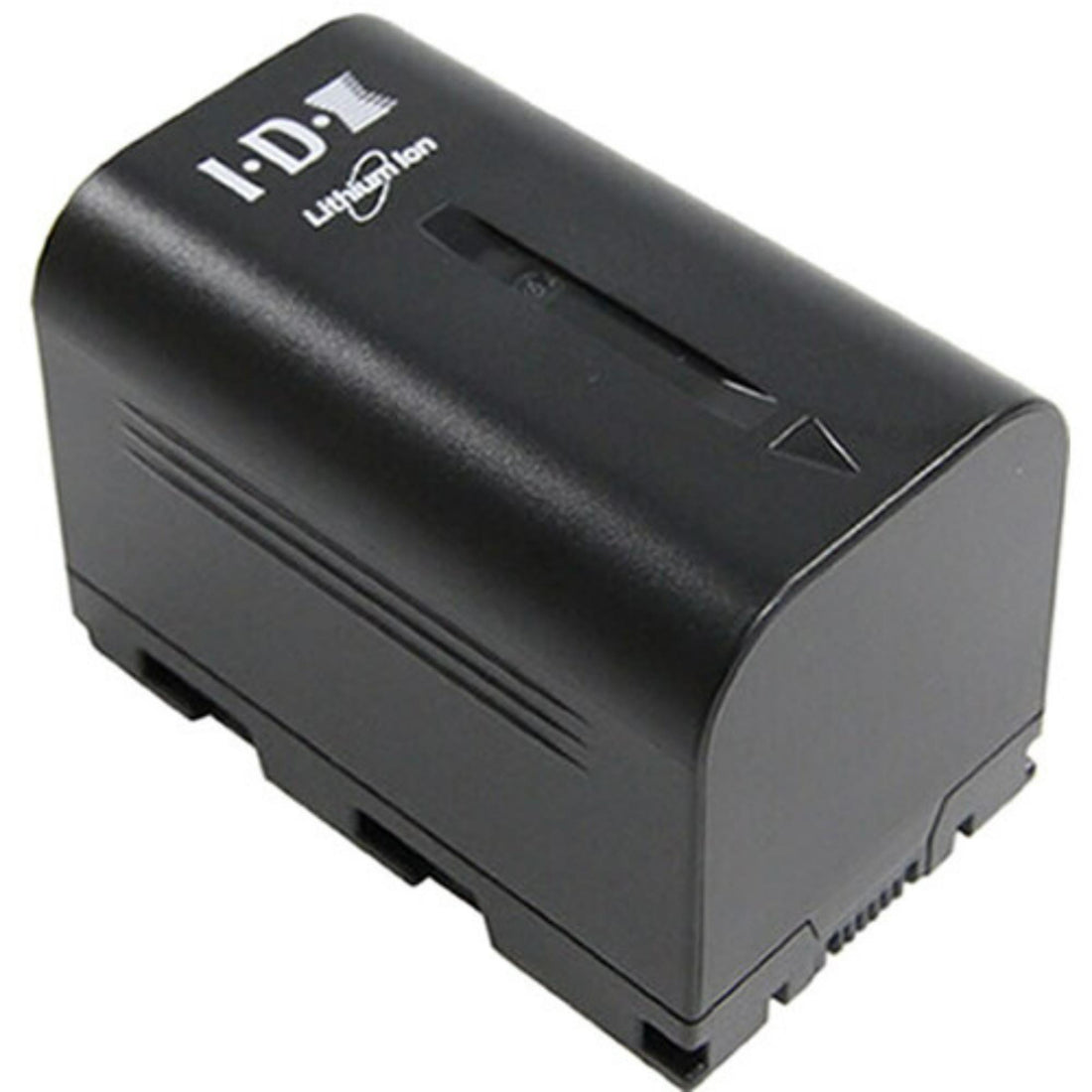 IDX System Technology SSL-JVC50 4900mAh rechargeable battery for JVC cameras, shown with battery terminals and label. – image 1