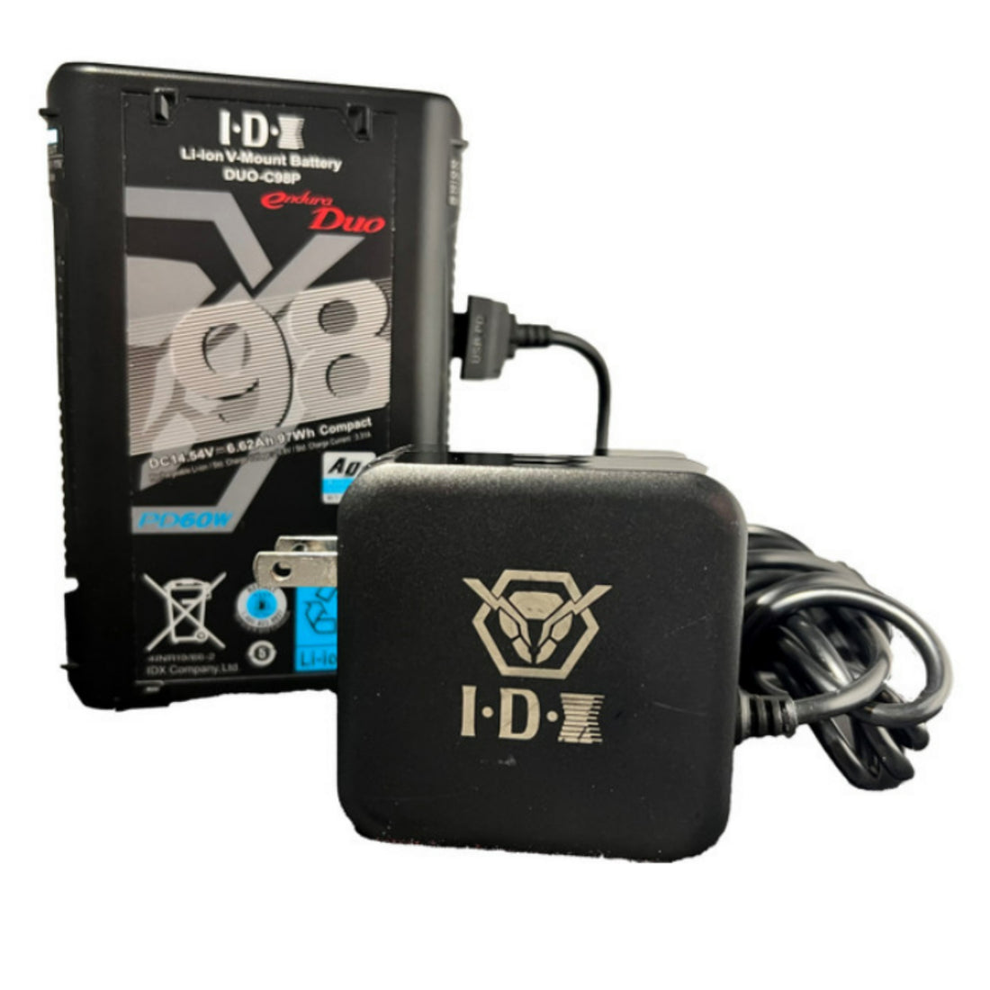 IDX System Technology TRAVEL 1 DUO battery, compact and portable power source with dual output ports for travel convenience. – image 1