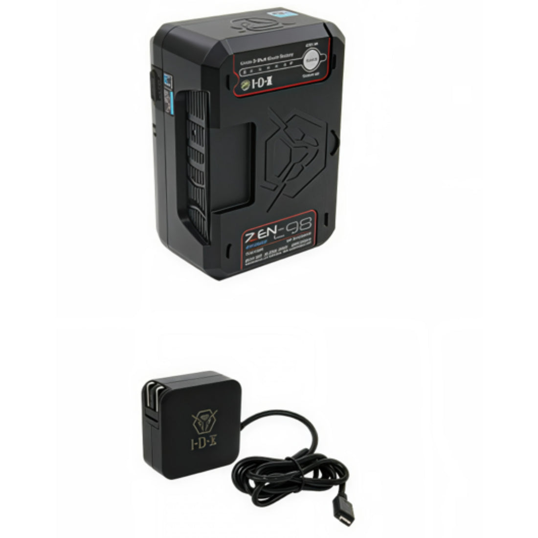 IDX System Technology TRAVEL 1 ZEN battery, compact portable power source with built-in handle and indicator lights. – image 2