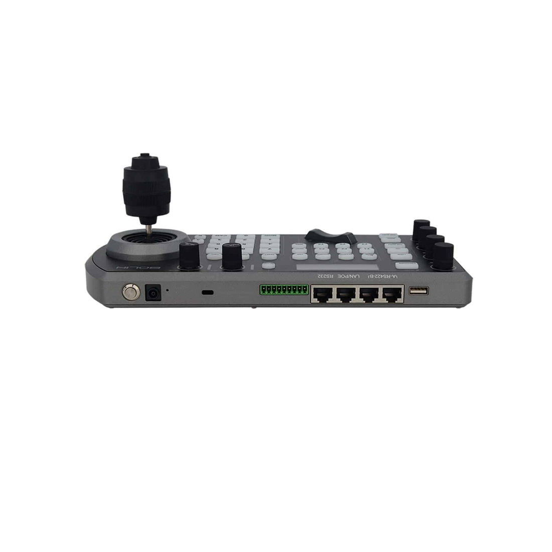 Bolin Technology KBD-1020N universal NDI PTZ camera controller with rear view, featuring multiple control ports and ergonomic design. – image 2