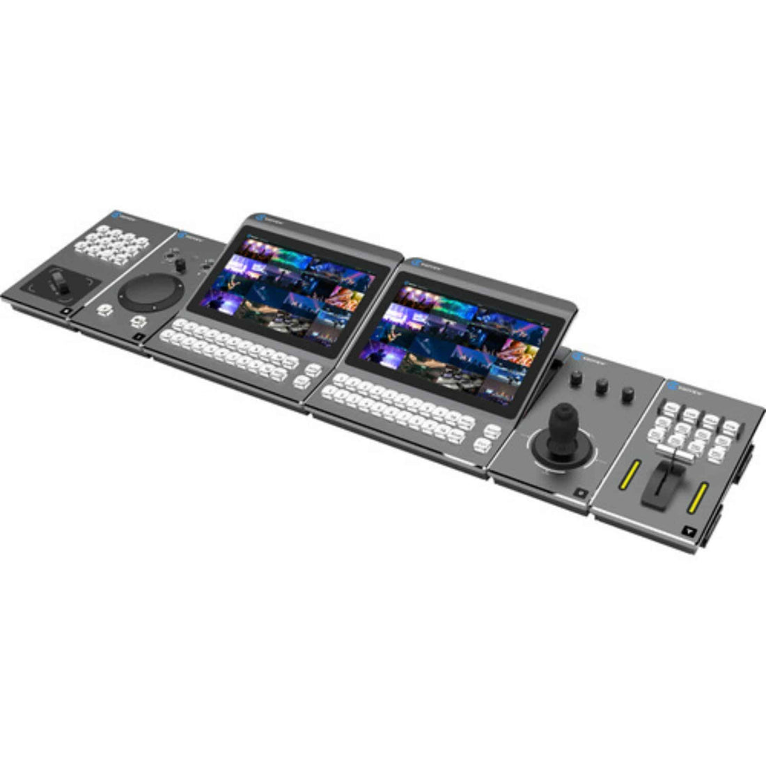 Front left view of Kiloview LinkDeck 4 control panel bundle with multiple buttons and knobs for live video management. – image 1