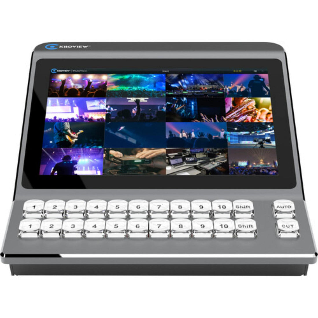 Front view of the Kiloview Panel Deck Control Panel featuring buttons and interface for media management. – image 1