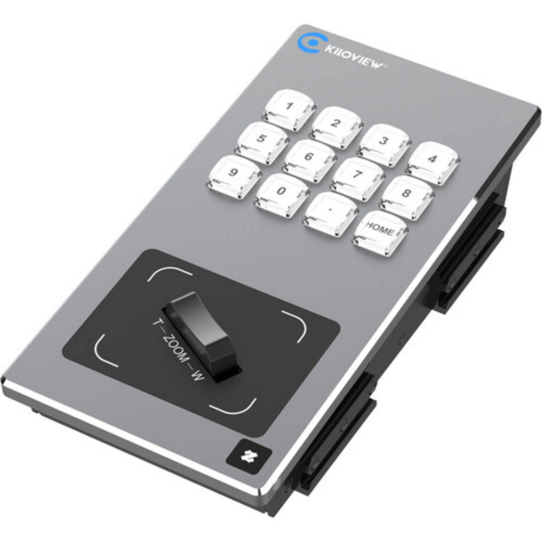 Front right view of Kiloview Zoom Deck Controller control panel with buttons and knobs for video conferencing management. – image 2