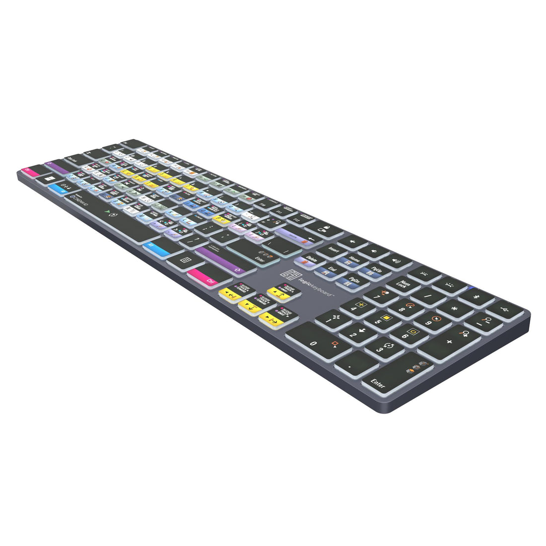 LogicKeyboard Maxon Cinema 4D TITAN PC US keyboard with backlit keys and ergonomic design for 3D modeling and animation work. – image 4