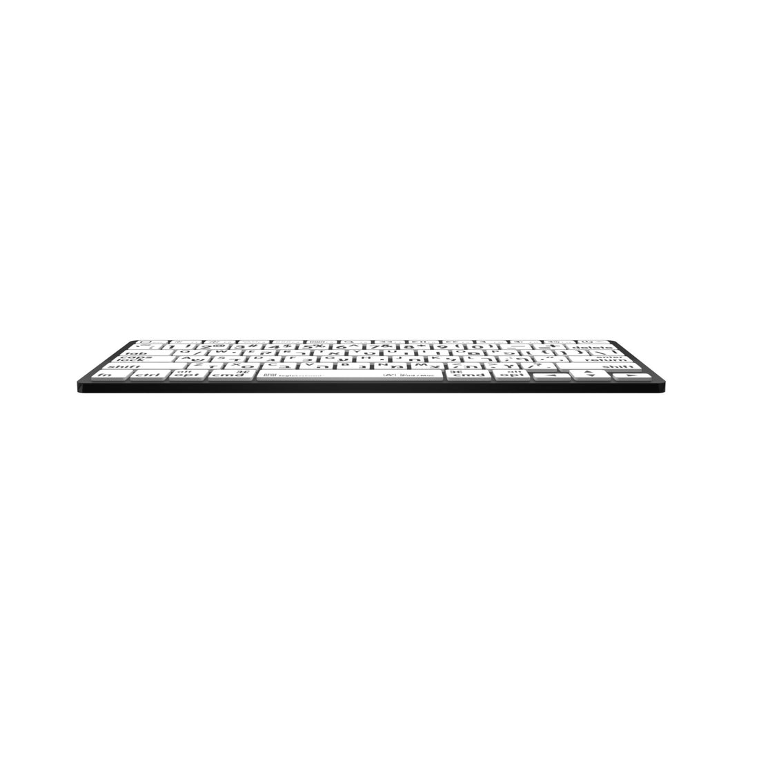 LogicKeyboard XLPrint Bluetooth keyboard, black on white US-International layout, with visible keys and sleek design. – image 3