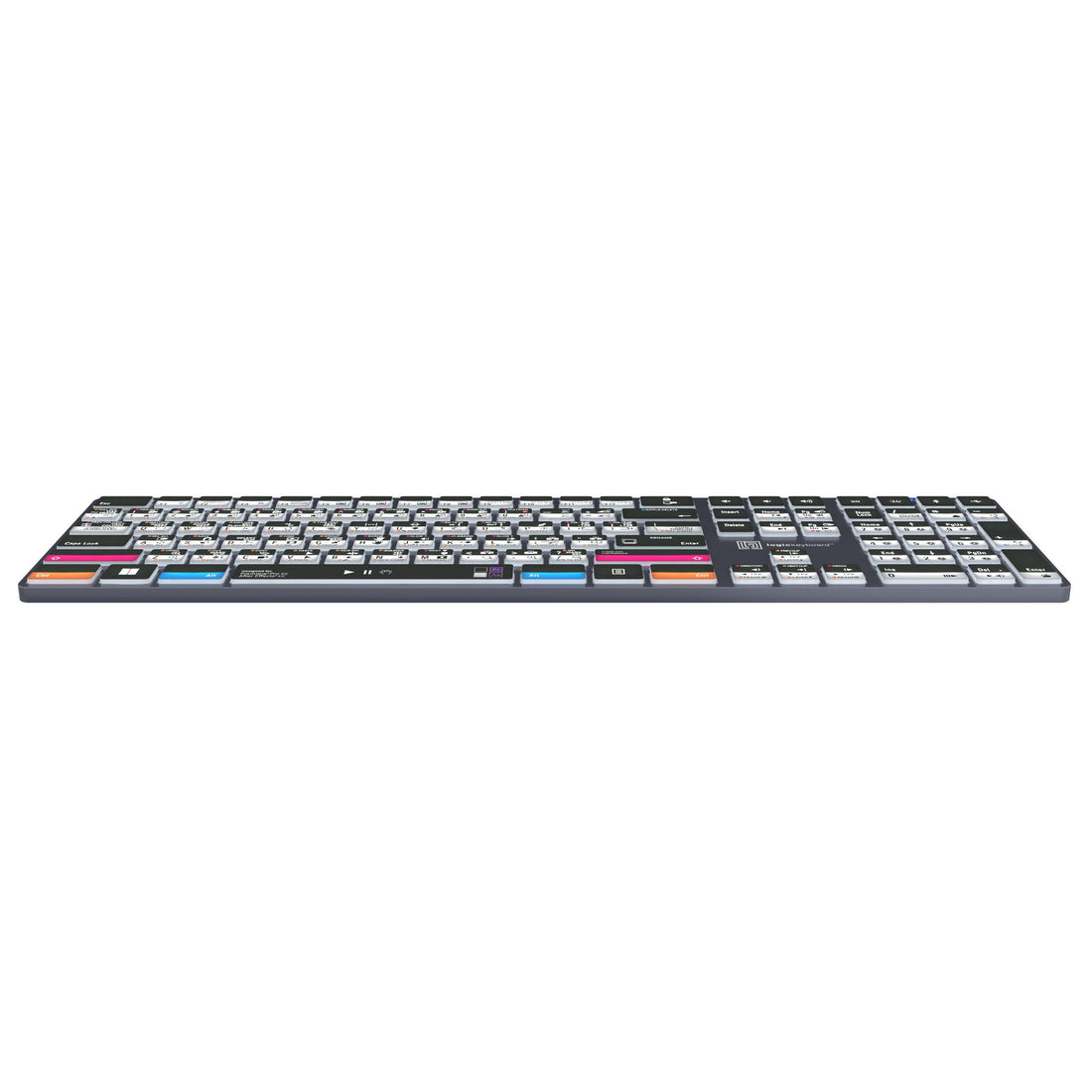 LogicKeyboard Adobe Filmmaker Pro+After Effects Titan PC US keyboard viewed from bottom showing keys and branding. – image 5