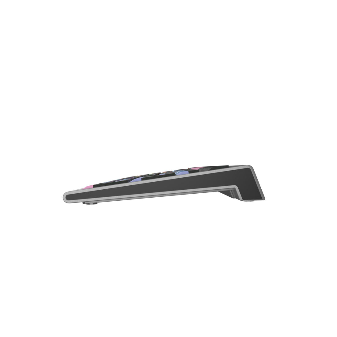 Side view of LogicKeyboard FL Studio ASTRA2 MAC US keyboard, featuring labeled keys and sleek design for music production. – image 4