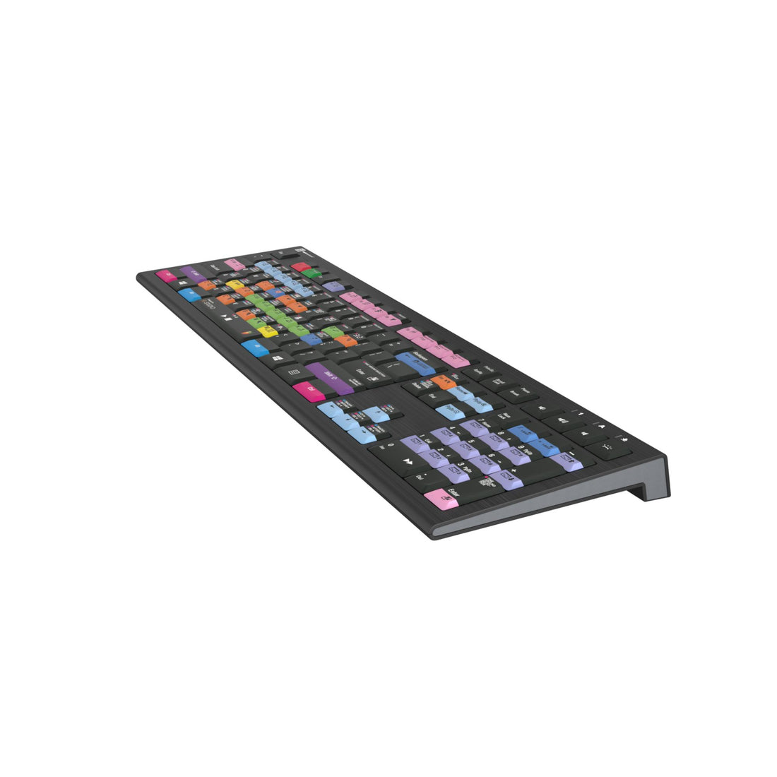Right side view of LogicKeyboard FL Studio ASTRA2 PC US keyboard with labeled keys, designed for music production and editing. – image 5