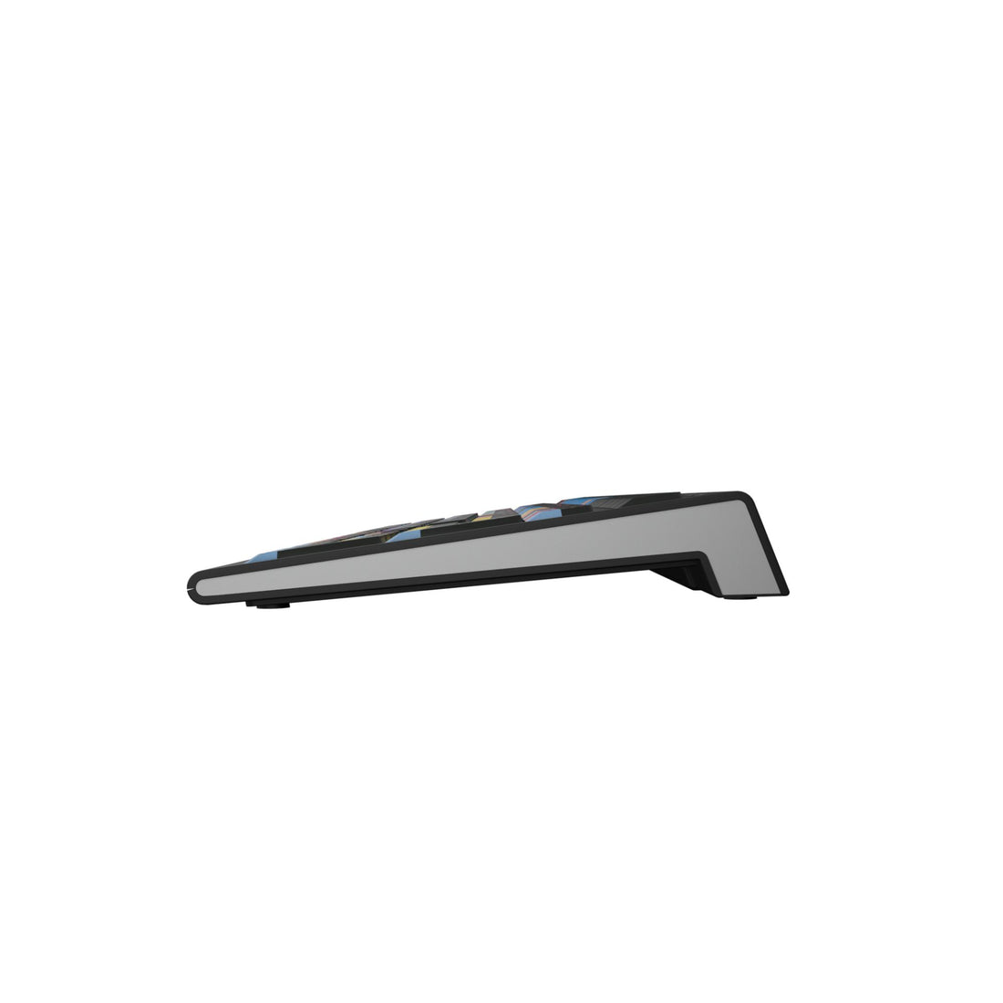 Side view of LogicKeyboard Fender Studio Pro ASTRA2 PC US keyboard showcasing its sleek design and key layout. – image 5