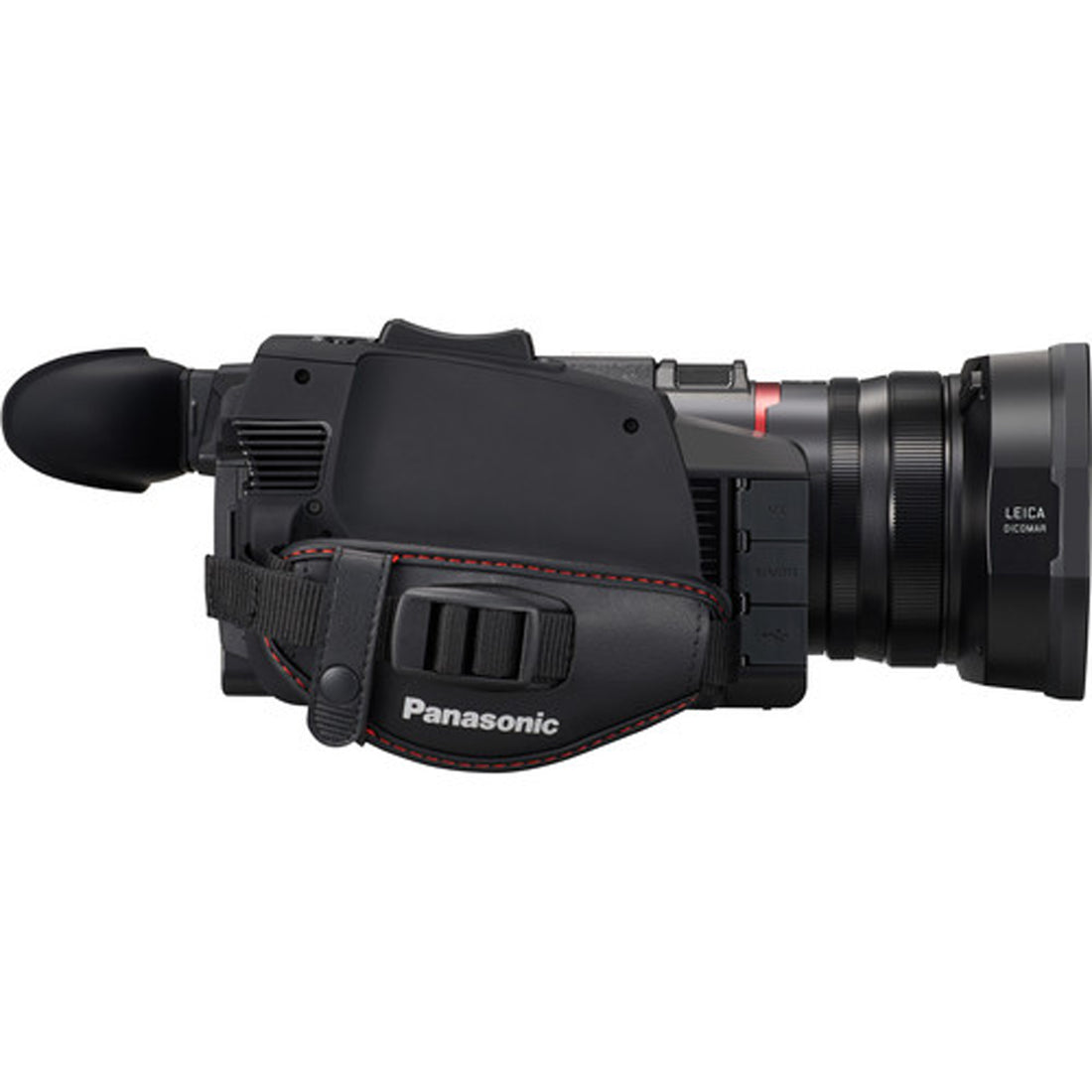 Panasonic HC-X1500 4K camcorder with right side grip, showcasing its professional design and ergonomic features. – image 4