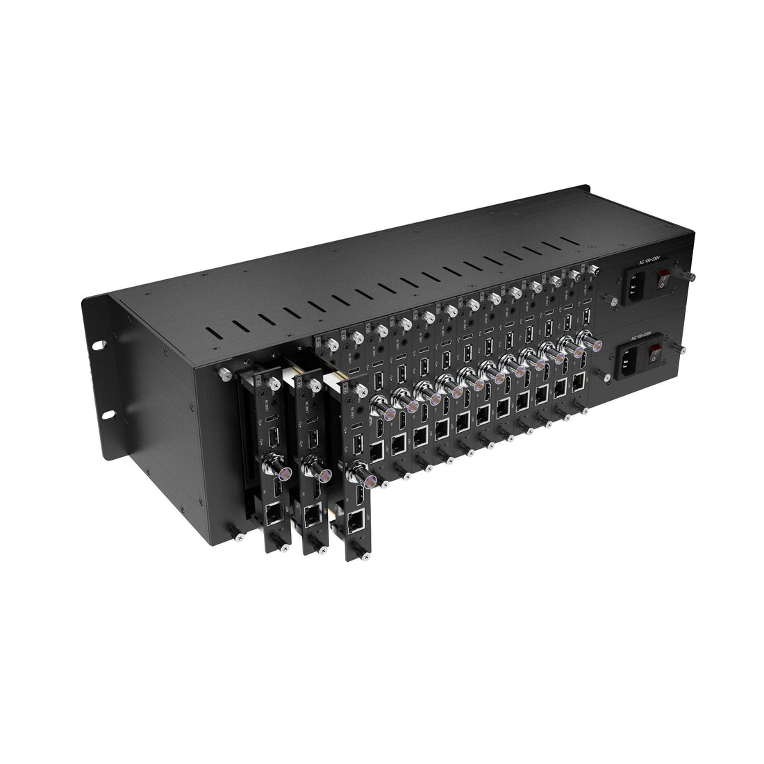 Kiloview RU03 16-CH Rackmount Frame 3RU (Dual 110W PSU) - Coremicro – image 3