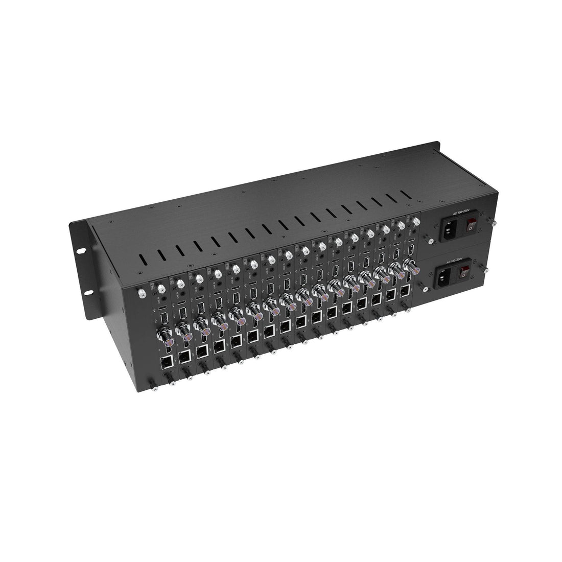 Kiloview RU03 16-CH Rackmount Frame 3RU (Dual 110W PSU) - Coremicro – image 4