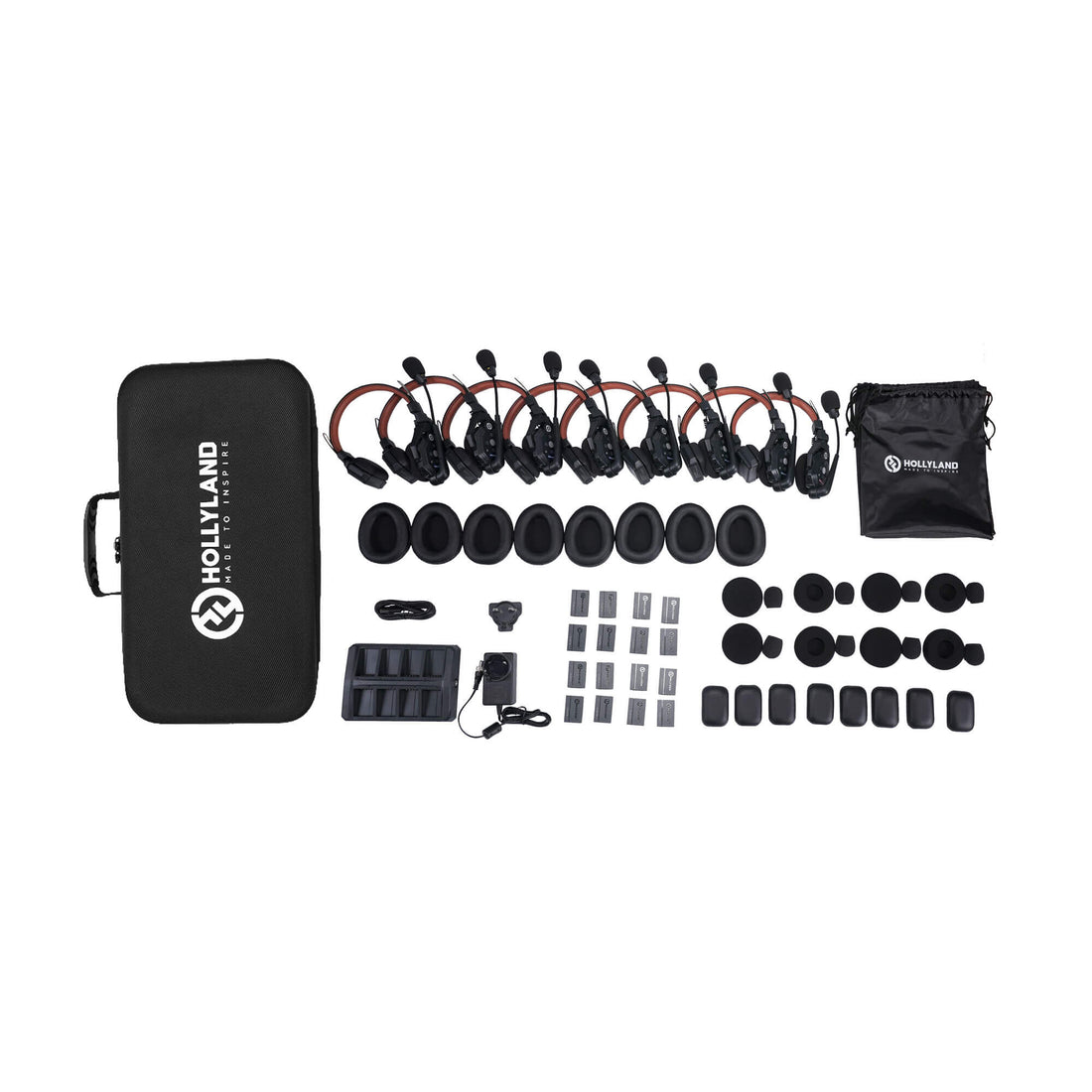 Hollyland Solidcom C1 Pro-8S Full-Duplex Wireless Intercom System with 8 Headsets - Coremicro – image 1