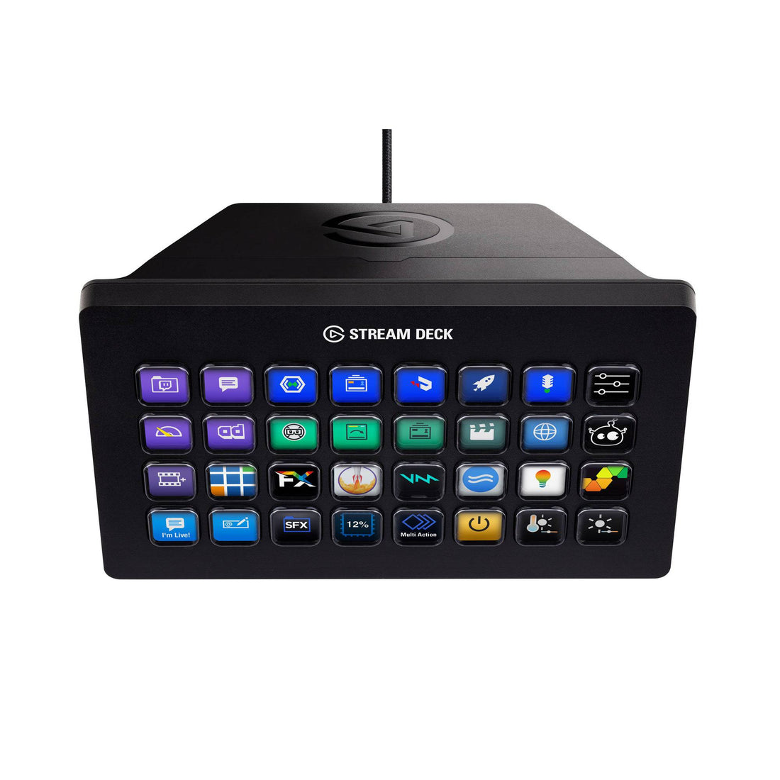 Elgato Stream Deck XL with various buttons on a white background – image 2